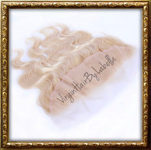 Load image into Gallery viewer, RAW INDIAN BLONDE & 613 PERUVIAN BLONDE WAVY 13x4 LACE FRONTAL