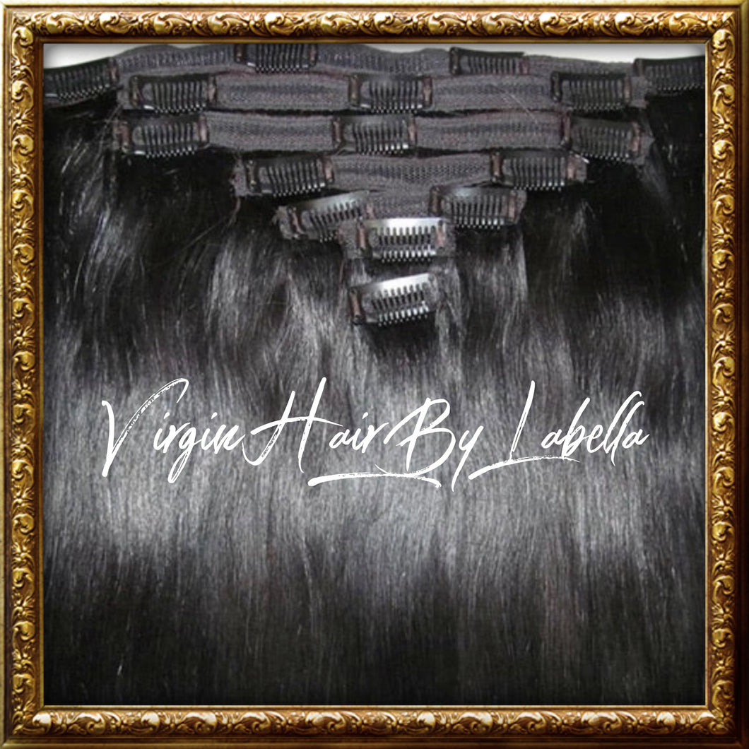 Raw Cambodian Straight Clip Ins