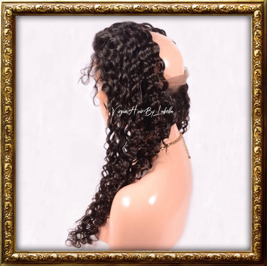 360 DEEP WAVE/DEEP CURLY SWISS LACE FRONTAL