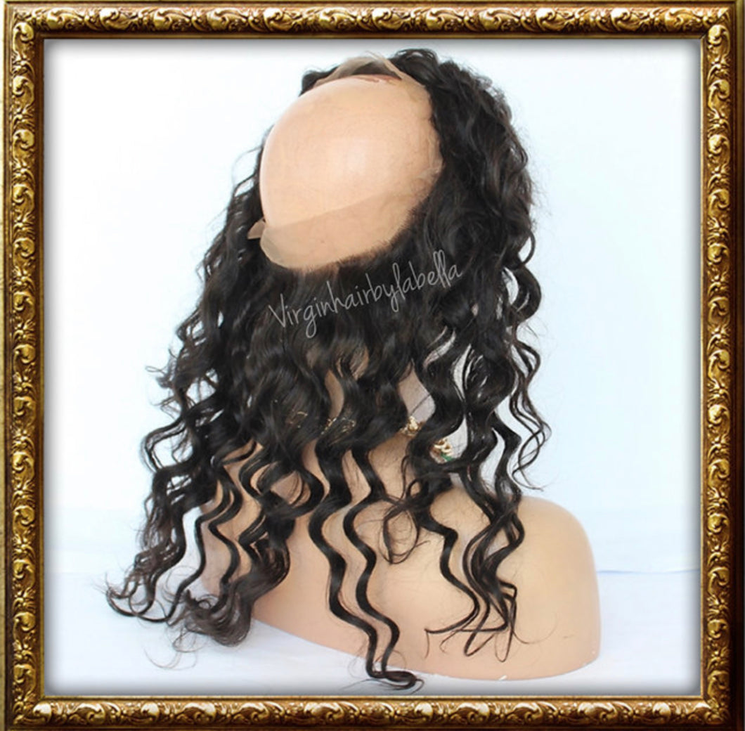 360 NATURAL WAVE SWISS LACE FRONTAL