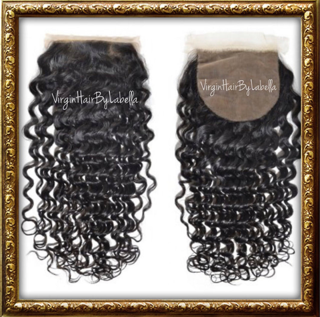4x4 CURLY SILK BASE CLOSURE
