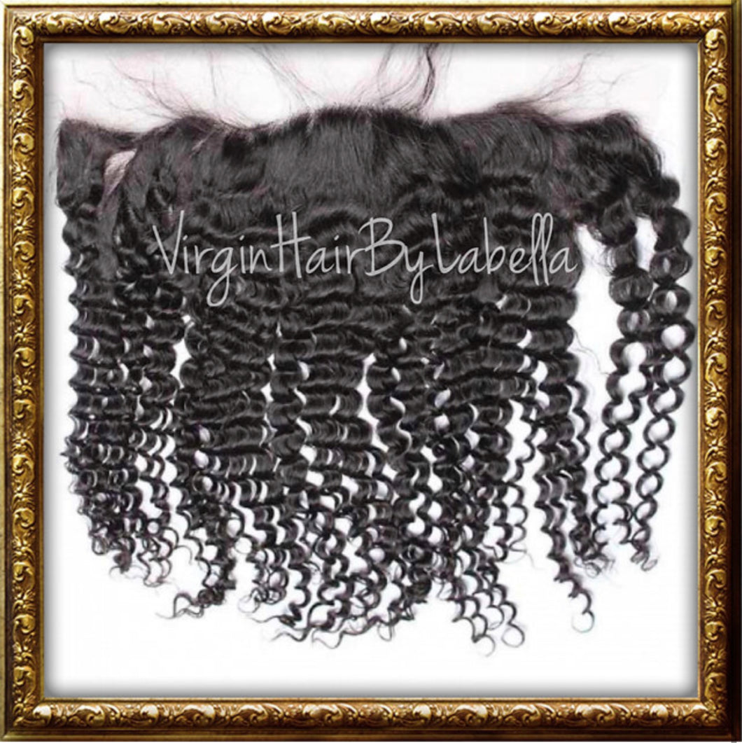 13x4 CURLY SWISS LACE FRONTALS